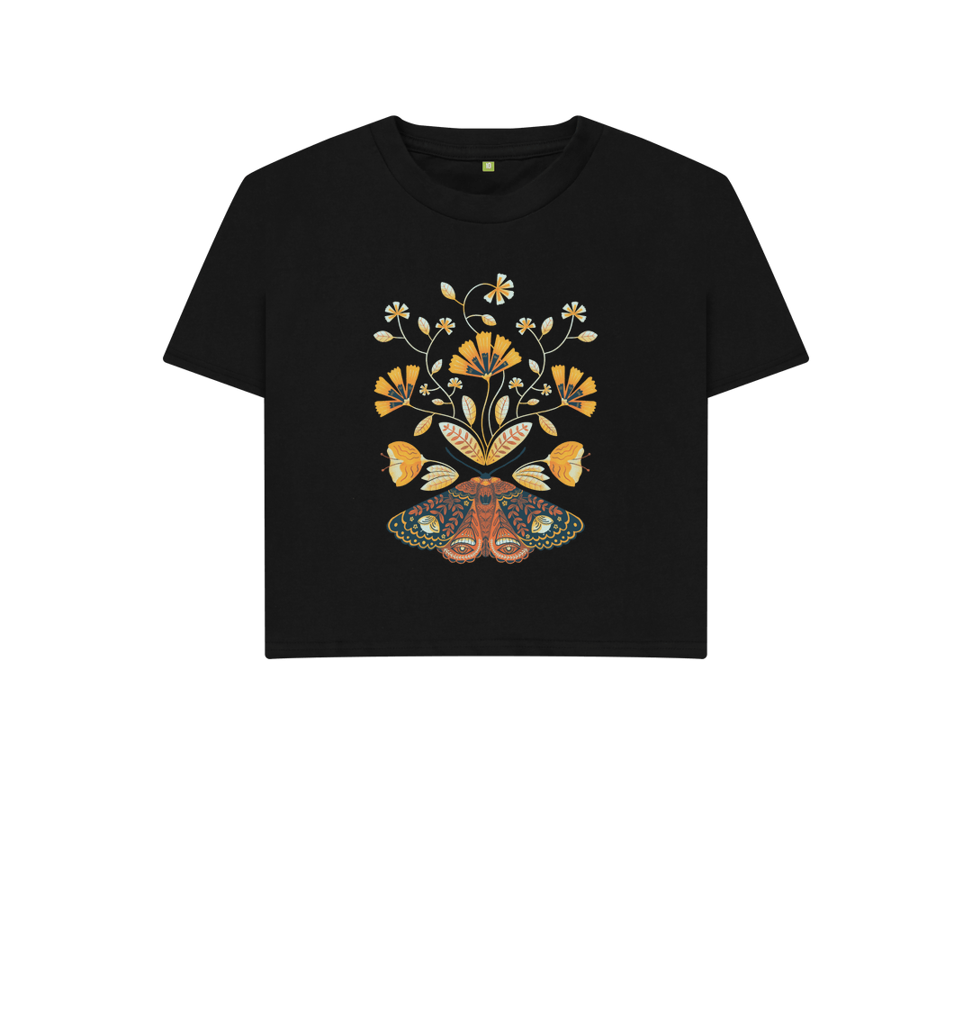 Black Printed T-shirt Front