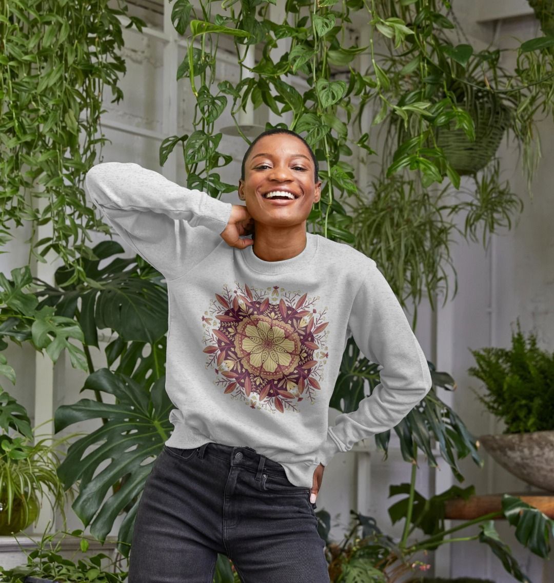 Floral Mandala Retro Tones - Sweatshirt