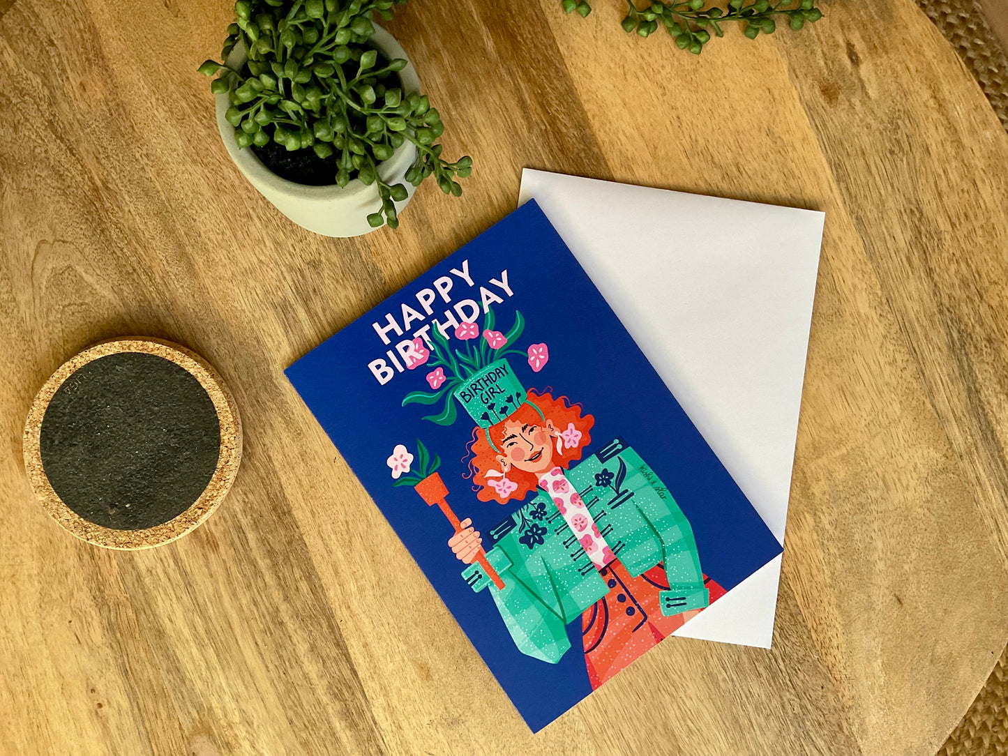 Birthday Girl Blooms - Birthday card - Large