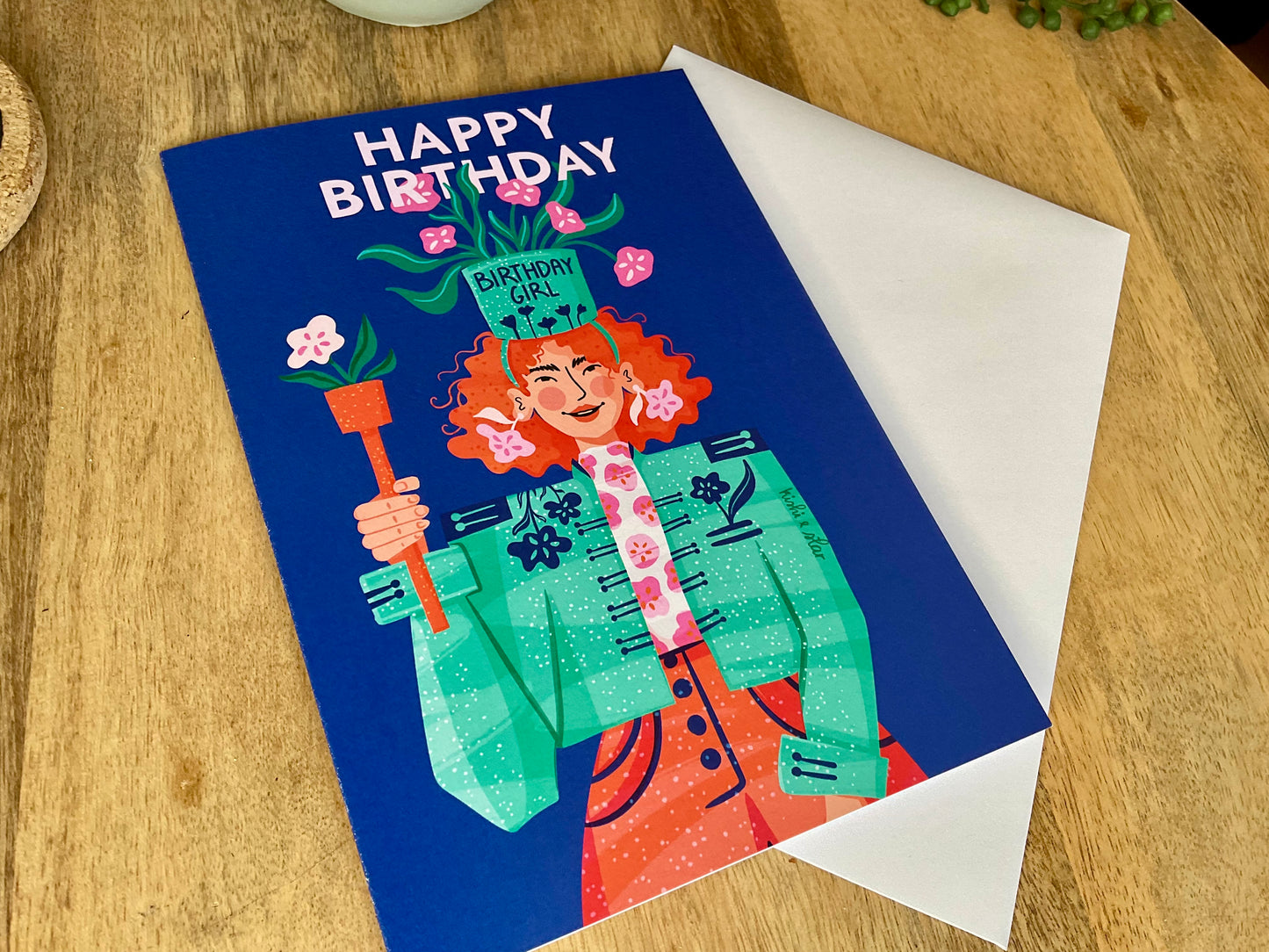 Birthday Girl Blooms - Birthday card - Large