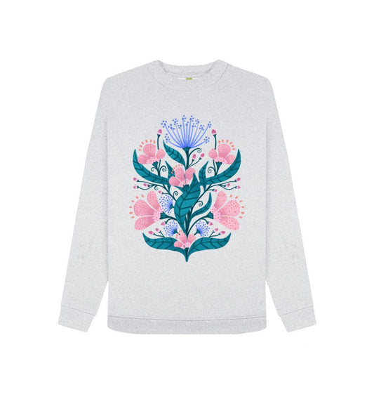 Grey Florals and Fennel Sweatshirt