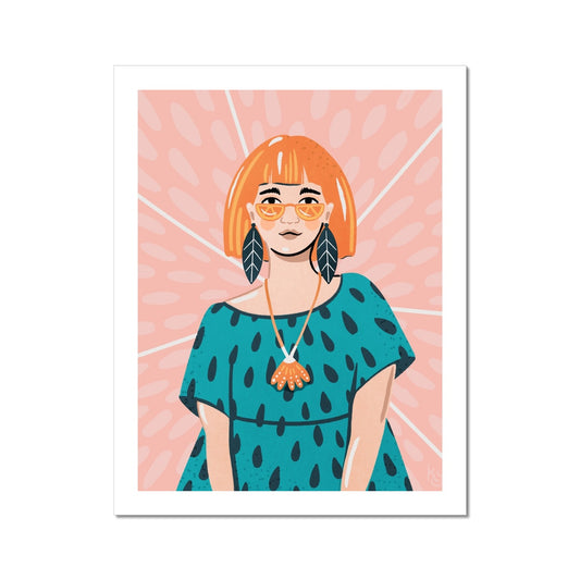 Orange Girl Fine Art Print