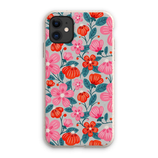 Pink and Red Buttercups Eco Phone Case