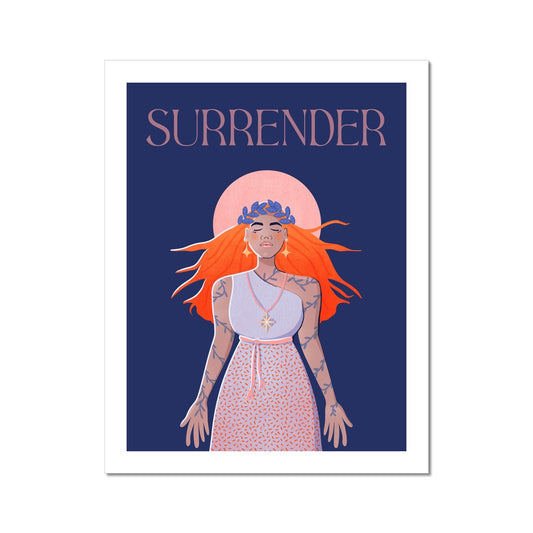 Surrender Moon Goddess Fine Art Print