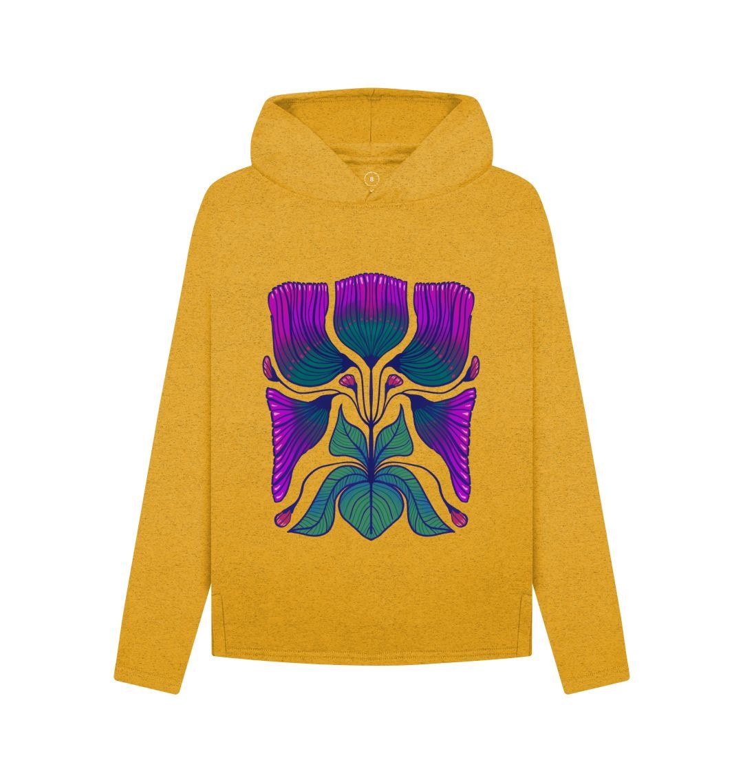 Sunflower Yellow Mirrored Florals - Hoodie