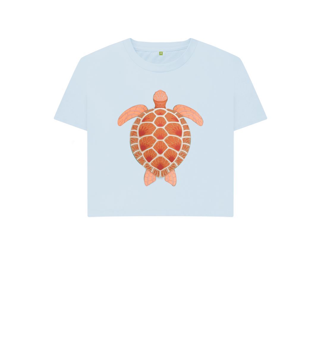 Sky Blue Turtle Boxy Tee