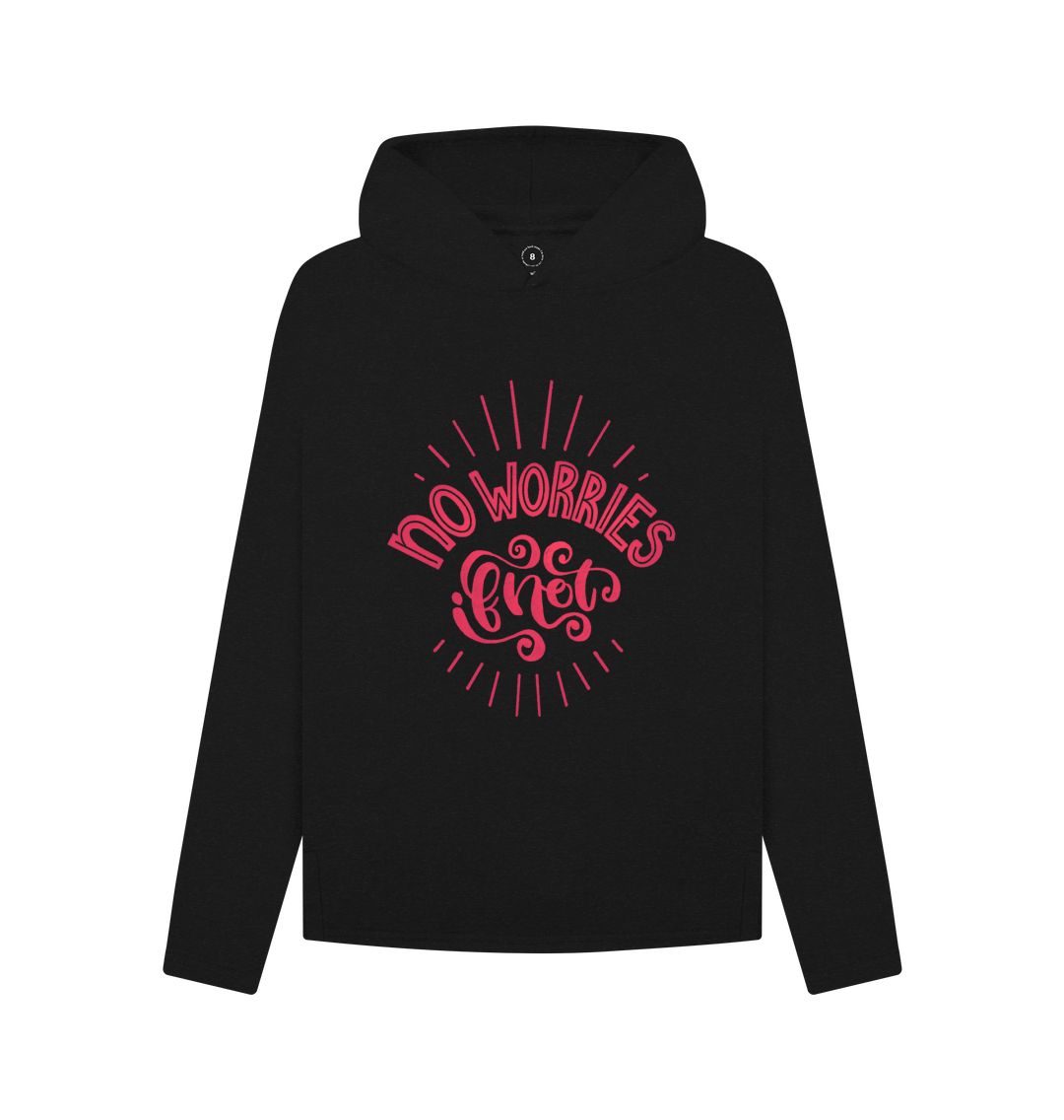 Black No Worries If Not - Hoody