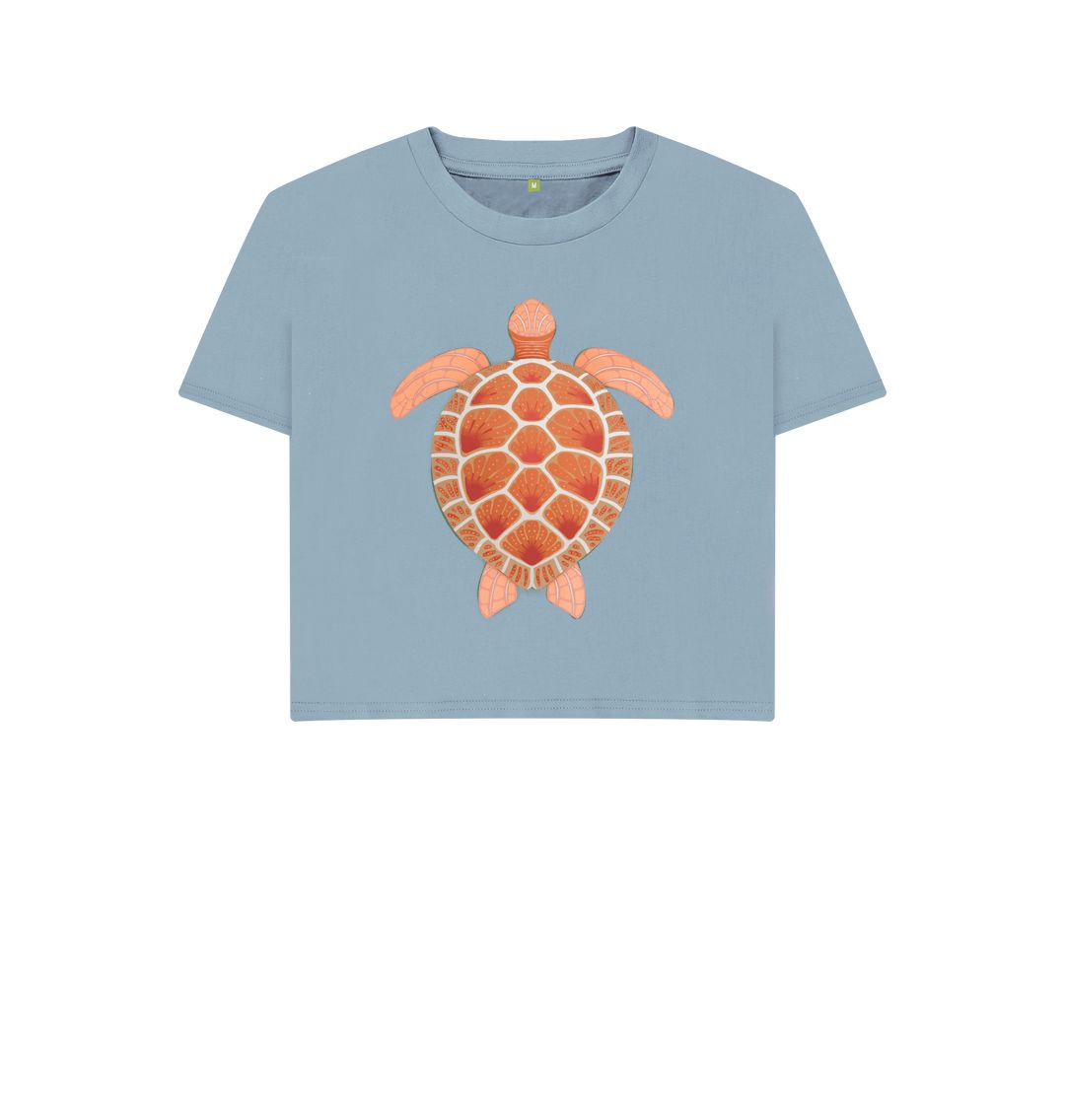 Stone Blue Turtle Boxy Tee