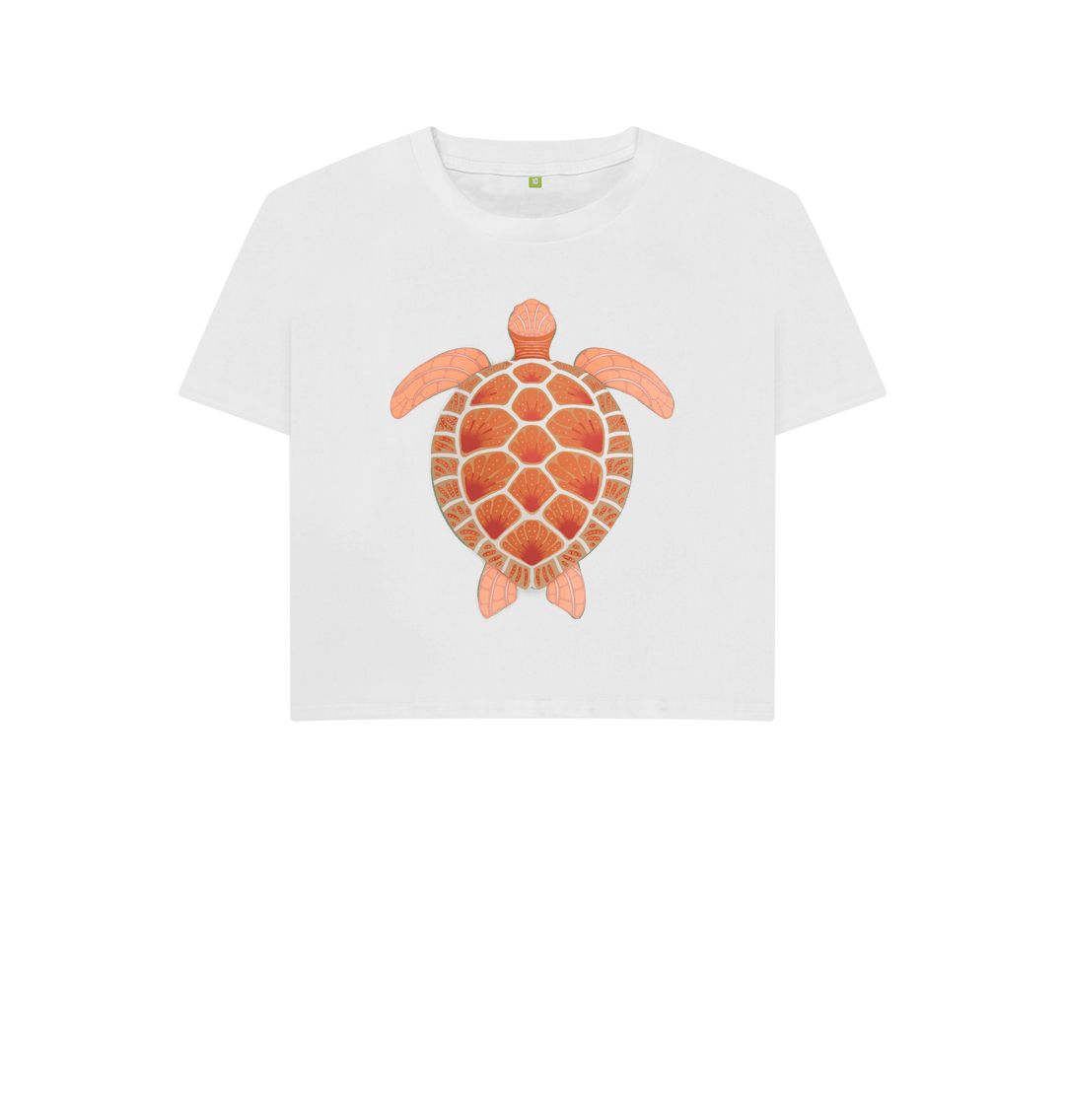 White Turtle Boxy Tee