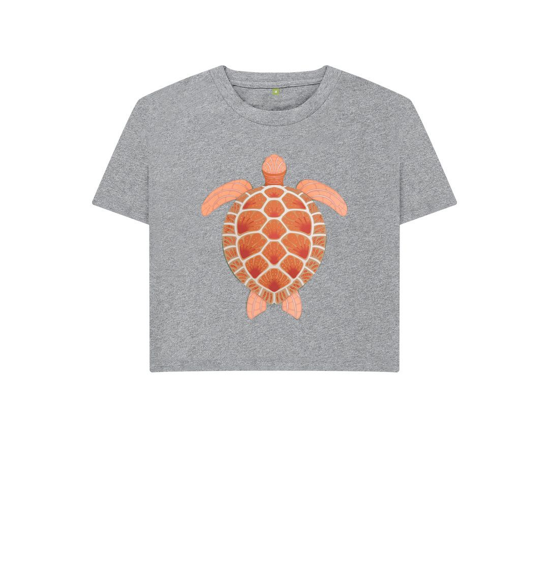 Athletic Grey Turtle Boxy Tee